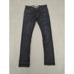 THVM Skinny Jeans Mens 30 Dark Indigo Blue Denim Made USA Stretch Slim Fit Pants